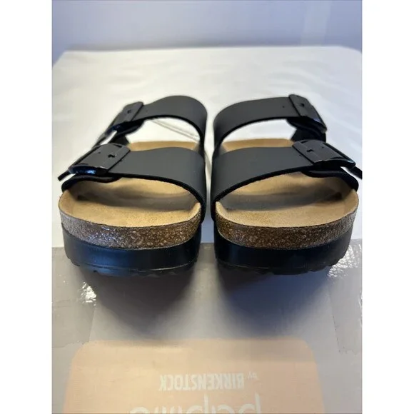Papillio Birkenstock Arizona Pap Flex Platform Sandal Black SZ 9 Narrow Women - Picture 8 of 10
